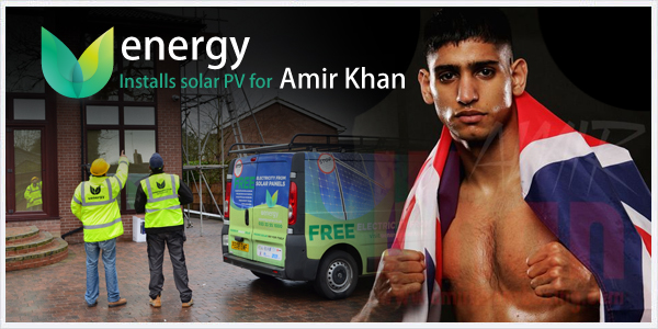 Amir Khan has panels installed by U Energy UK
