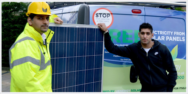 Amir Khan Solar Installation 1 uk