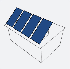 Flat Roof Solar PV :: solar panels uk
