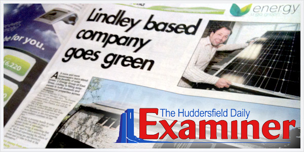 Huddersfield Examiner Solar PV Article
